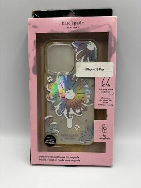 Kate Spade new york Protective Hardshell Case/Magsafe iPhone 13 Pro Floral/Clear